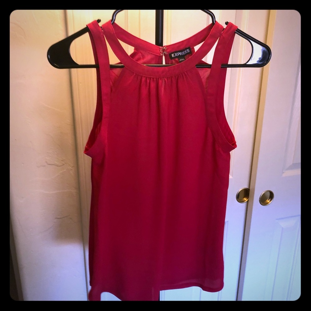Pink Cut Out Tank Top!